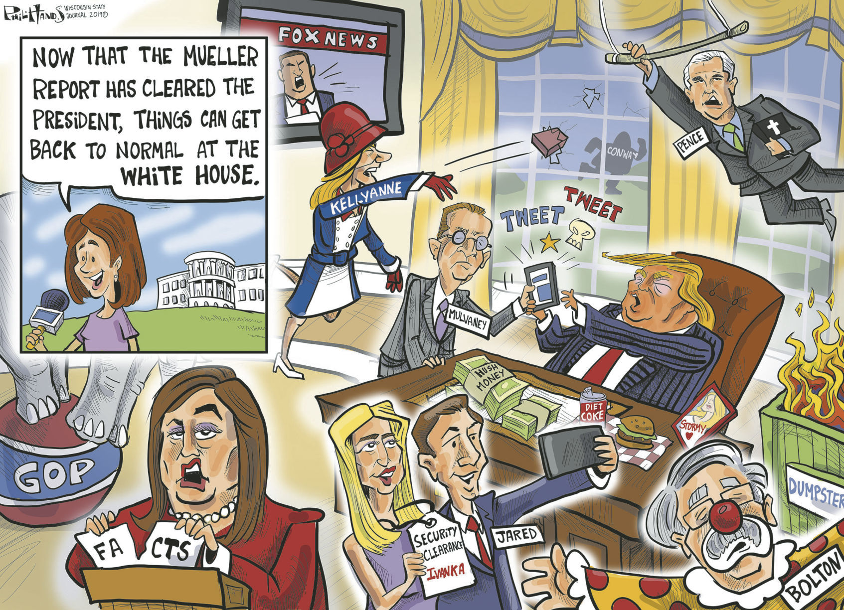 Back to normal at the White House